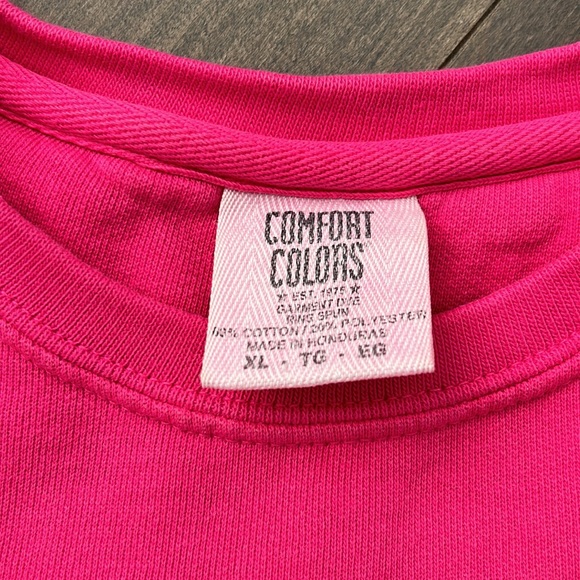 ALL SHE WROTE NOTES Happy Heart Pink Oversized Sweatshirt, Confetti Happiness - Picture 2 of 6